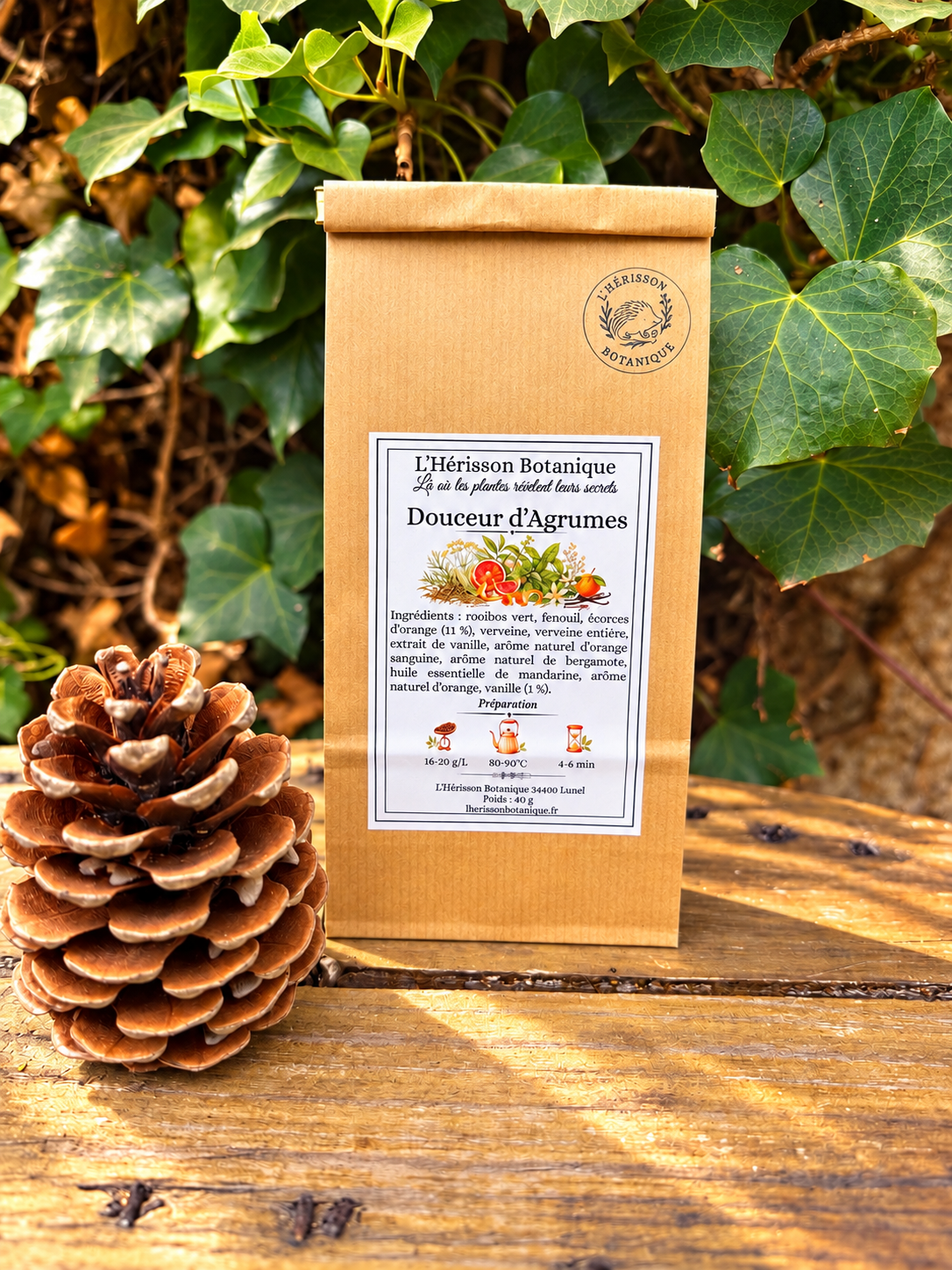 Douceurs d’Agrumes – Rooibos vert aux Agrumes & Vanille -40g
