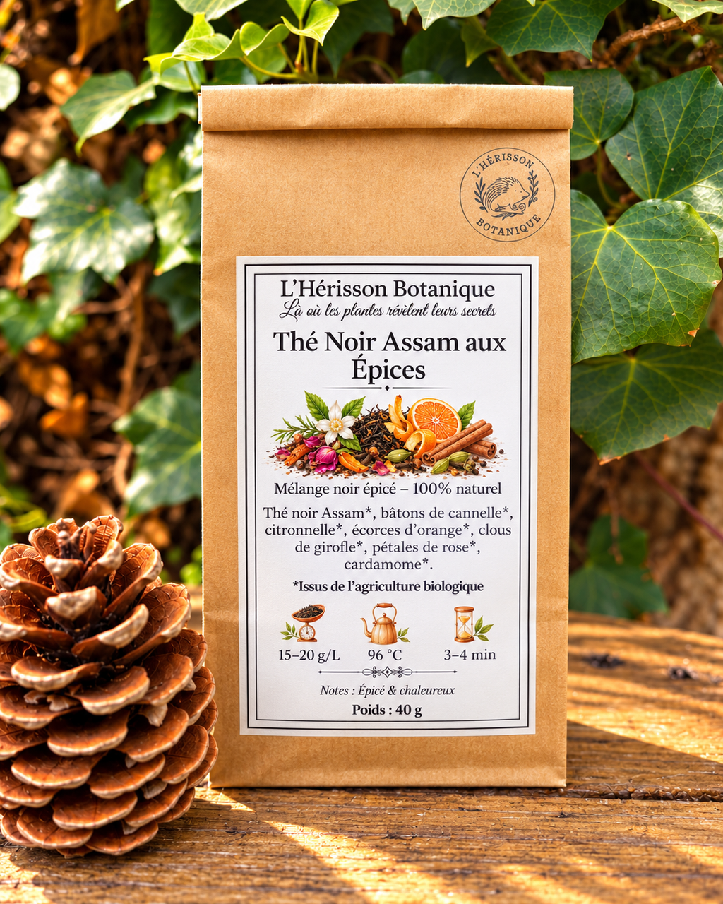 Thé Noir Assam aux Épices  – 40 g