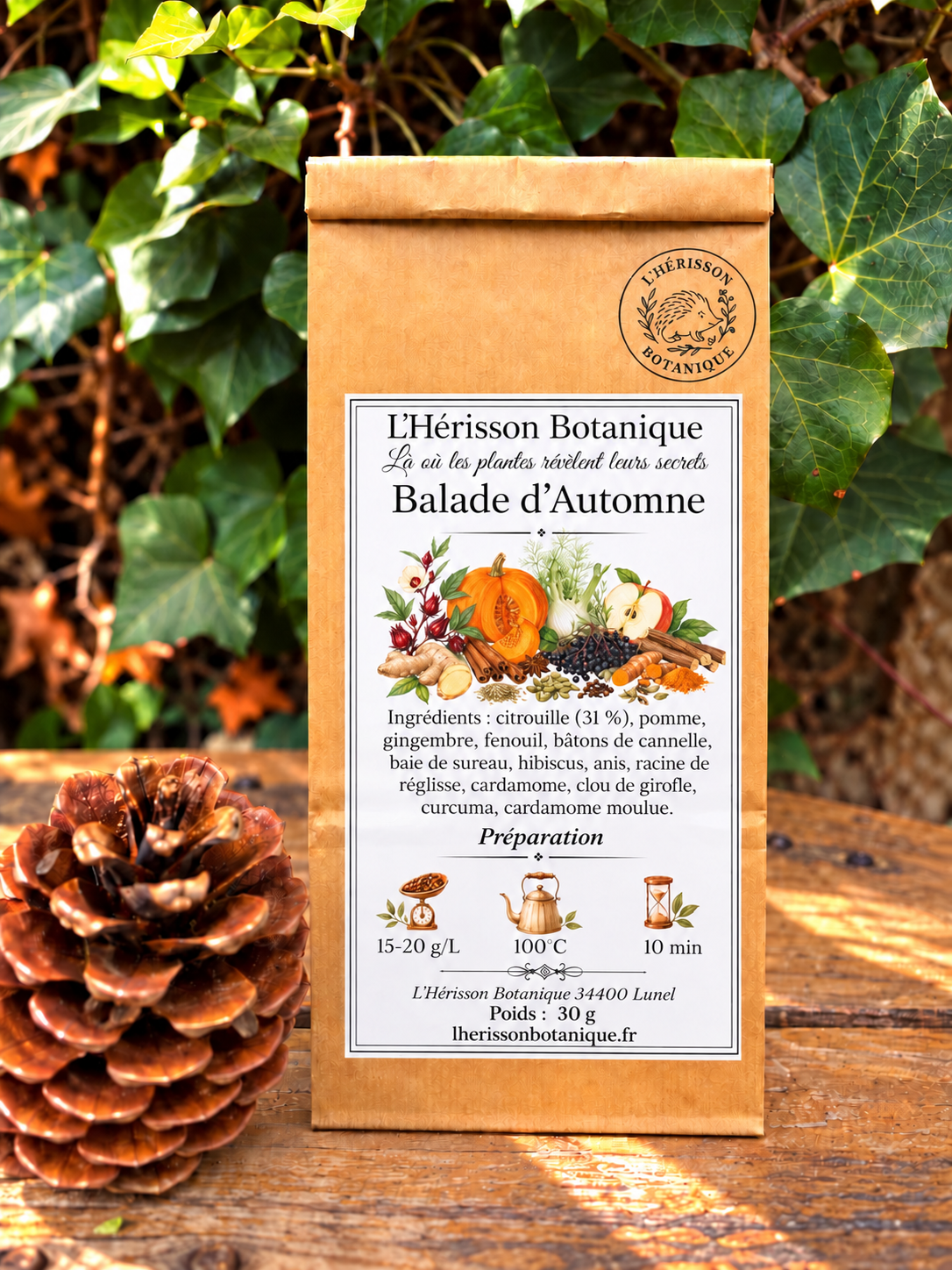 Balade d’Automne – Une infusion chaleureuse aux saveurs d’automne -40g
