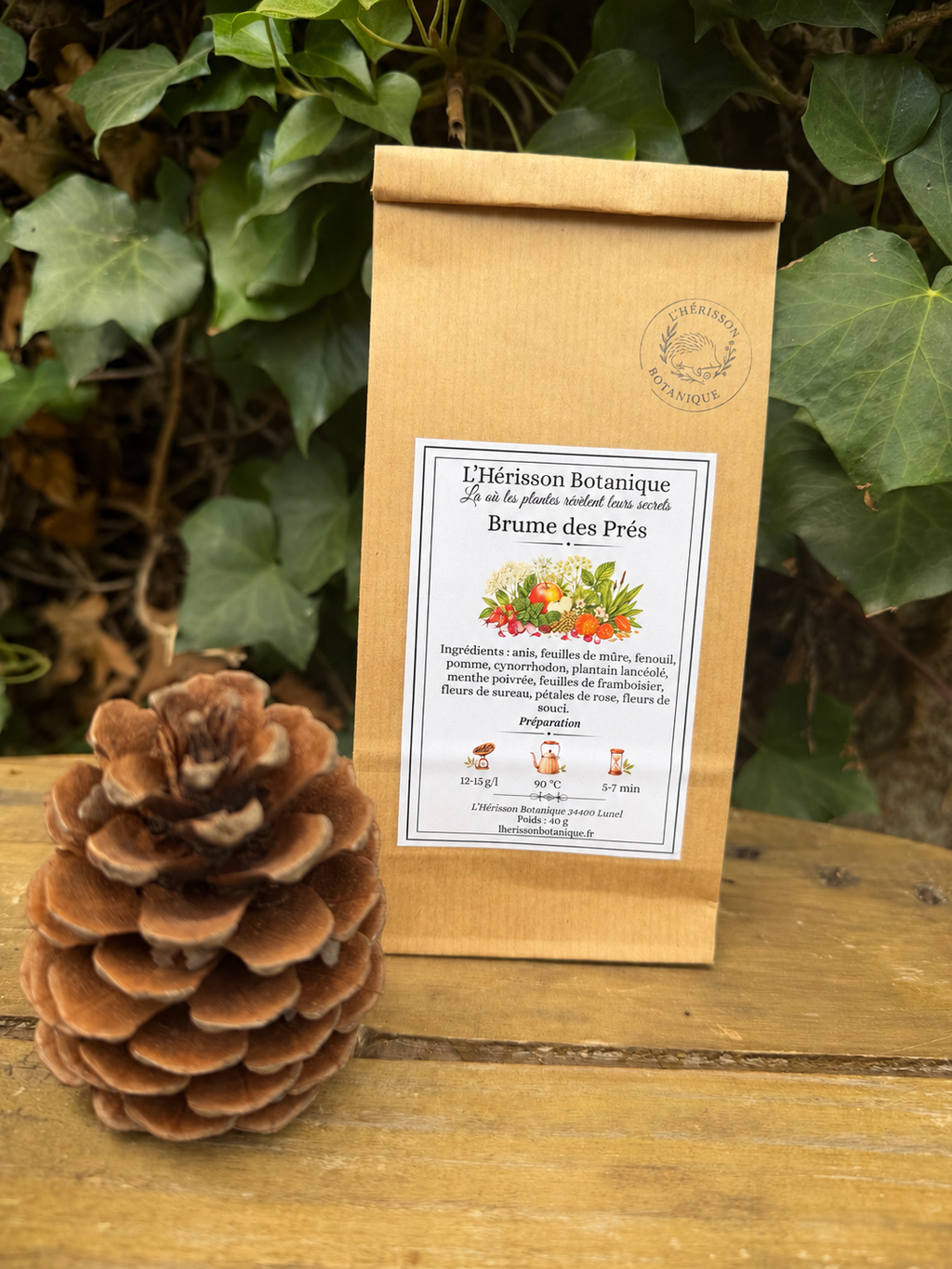 Brume des Prés – Infusion Florale, Menthe & Fleurs de Sureau -40 g