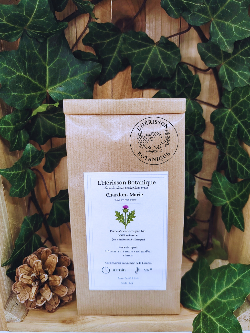 CHARDON MARIE (Silybum marianum (L.) partie aérienne coupée bio 25g