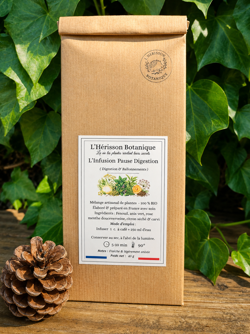 L'Infusion  Pause Digestion  ( Digestion & Ballonnements) 40 g