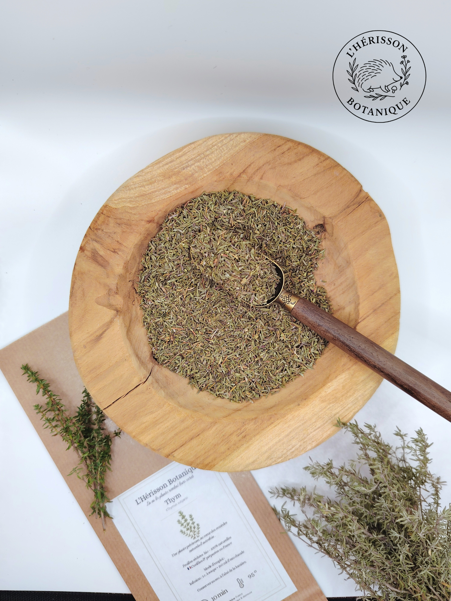 THYM ( Thymus vulgaris) feuilles origine France bio 30 g  ( Origine France )