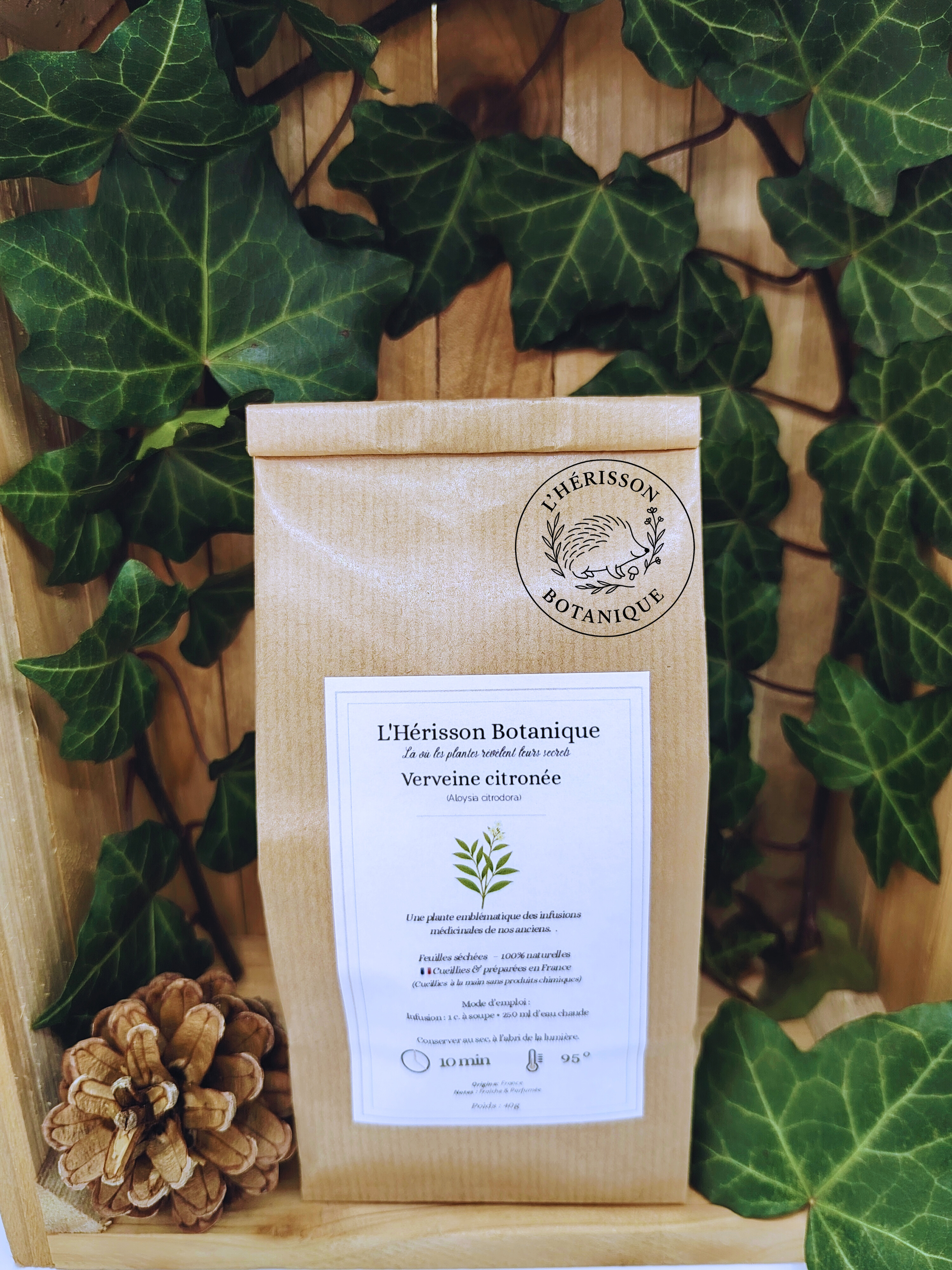 VERVEINE CITRONNEE (Aloysia citrodora) feuilles bio 20 g( Origine France )