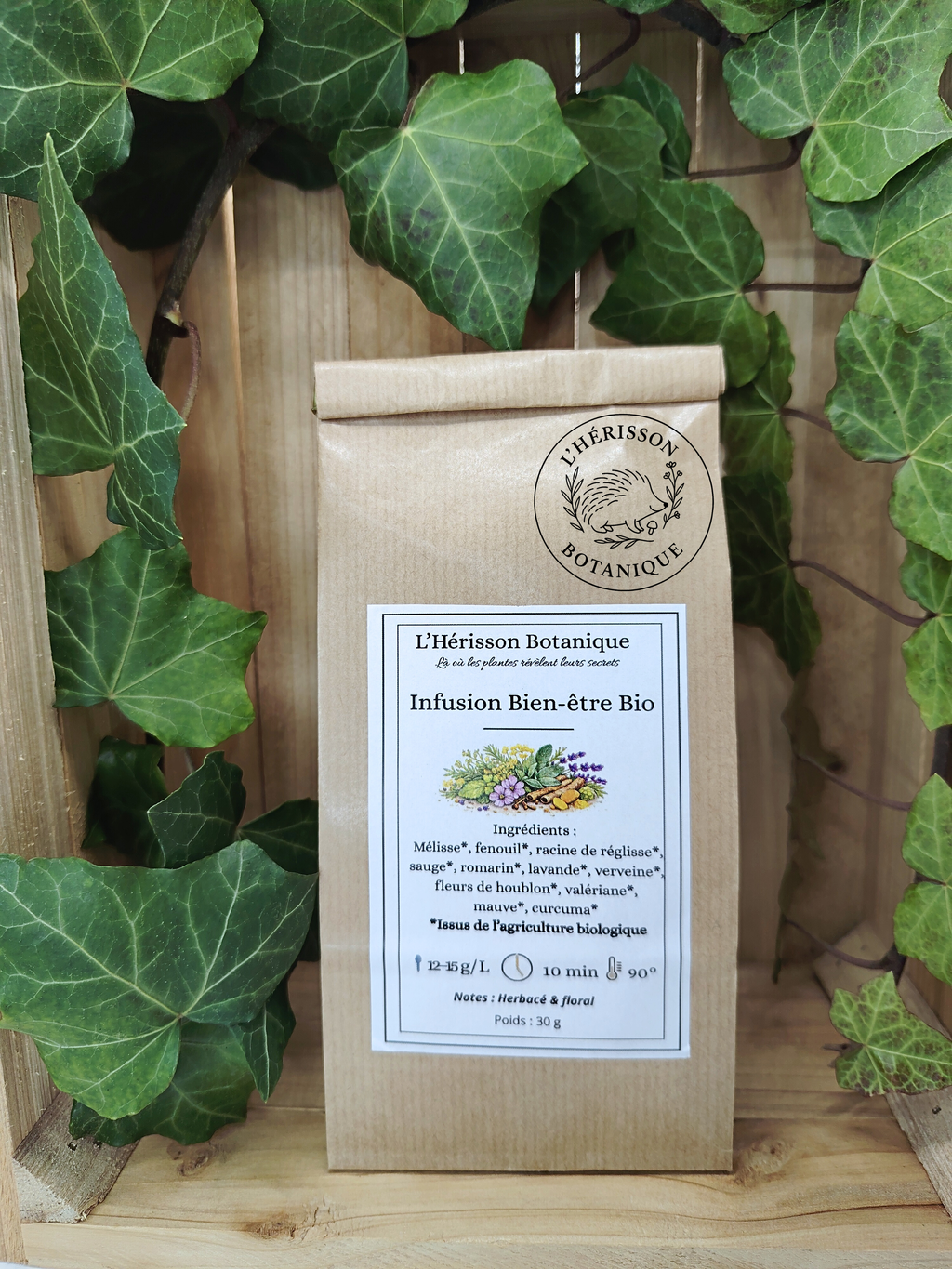 Infusion Bien-Être Bio 30 g– Relaxation & Équilibre