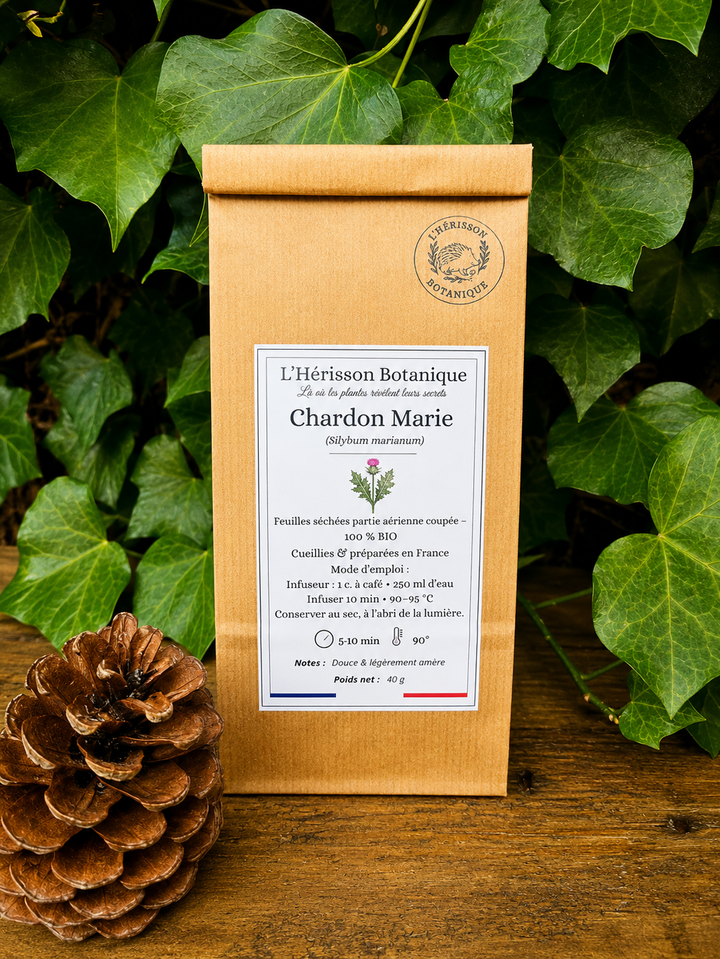 CHARDON MARIE (Silybum marianum (L.) partie aérienne coupée  40g