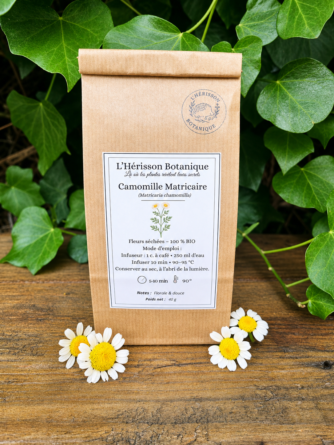 CAMOMILLE MATRICAIRE ( Matricaria chamomilla L)  fleurs  40 g