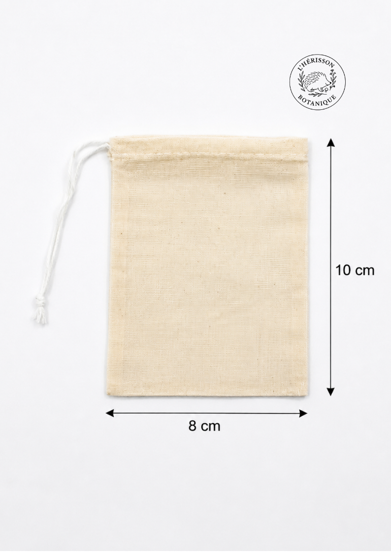 Pochette à Infusion Réutilisable en Coton